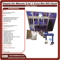 3 in 1 RO Bio Ozone Refill Drinking Water Depot Machine Package
