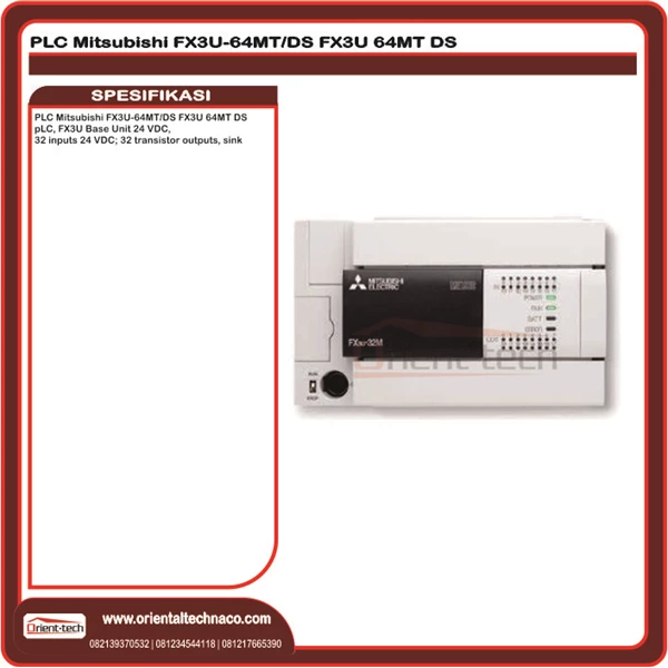 PLC / Programmable Logic Controller Mitsubishi FX3U-64MT/DS FX3U 64MT DS