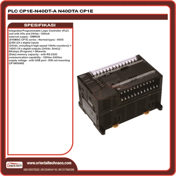 PLC / Programmable Logic Controller CP1E-N40DT-A N40DTA CP1E