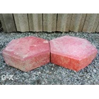 Paving Block Red Hexagon 6 Cm Thick 2