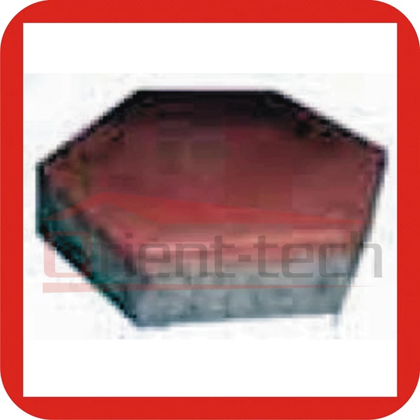 Paving Block Red Hexagon 6 Cm Thick