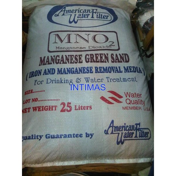 Manganese Greensand Hitam 25 Liter / 31 Kg