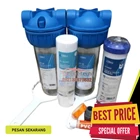 water filter 2 housing bleu and pp gac bleu penguin 10 inch 4