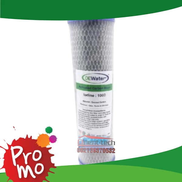 katrid filter air karbon aktif cto dewater 10 inch