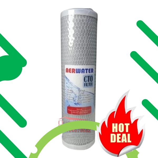 katrid filter air karbon aktif cto aerwater 10 inch