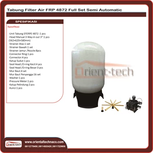 FRP 4872 Semi-Automatic Water Filter Tank 