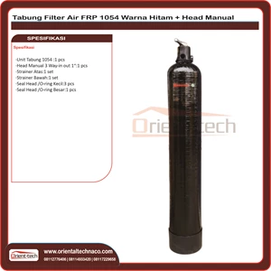 black FRP fiber 1054 water filter tube and manual filter head