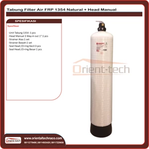 1354 fiber water filter tube and manual head