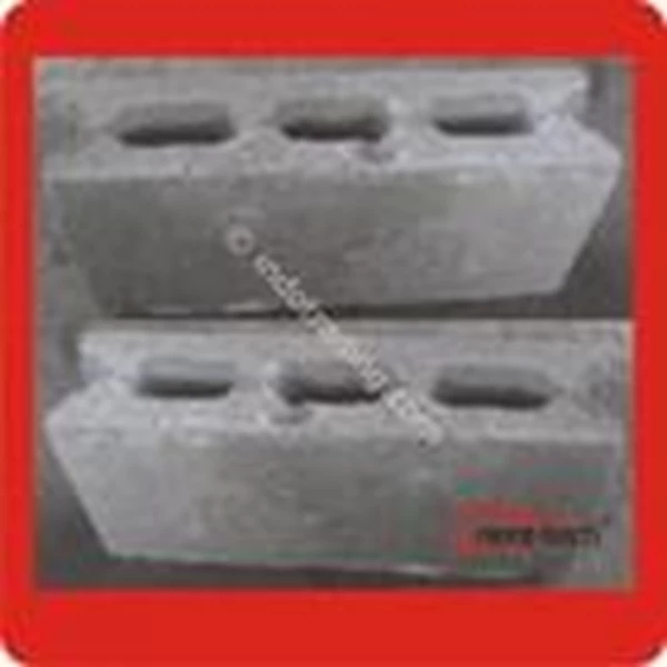Three Hole Pressed Concrete Brick Franco 40 X 20 X 10 Cm