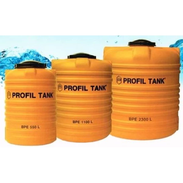 Tangki Air - Tandon Air Plastik Pe Profil Tank Kapasitas 1100 Liter