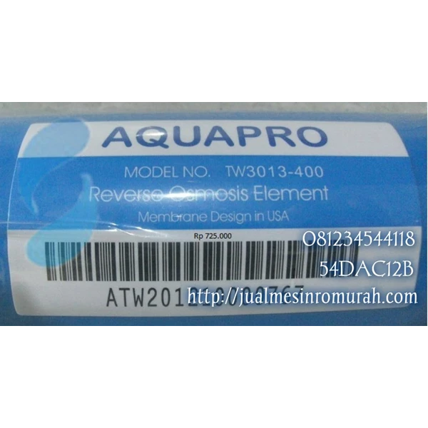 400 GPD Reverse Osmosis Membrane equal 63 gallons per day