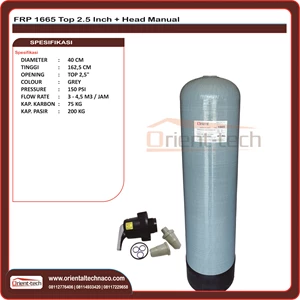 FRP filter tube 1665 Top In out 1 inch