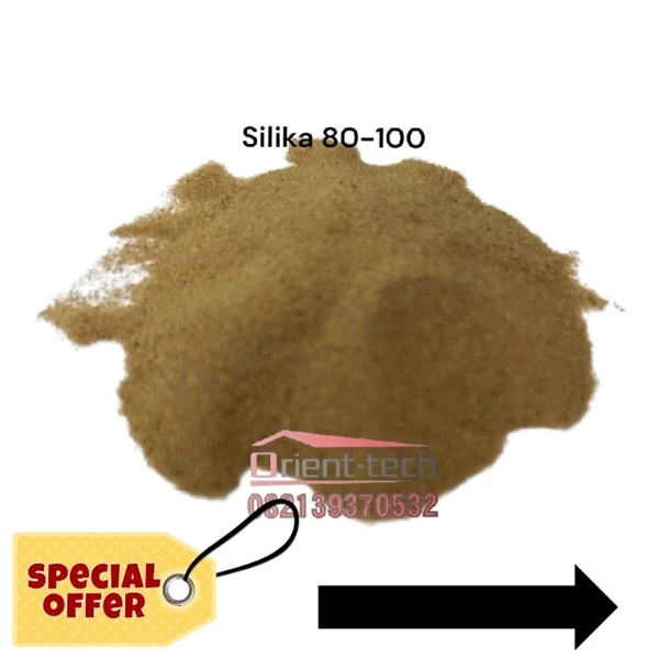 Pasir Silika Pasir Kuarsa ukuran 80-100 mesh