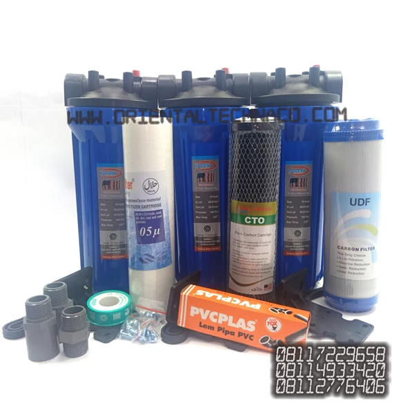 Paket filter air standart 3 housing