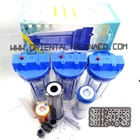 Water Filter Package 3 Stage Housing Clear 10 