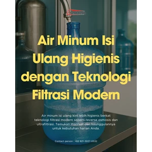 Air Minum Isi Ulang Higienis dengan Teknologi Filtrasi Modern