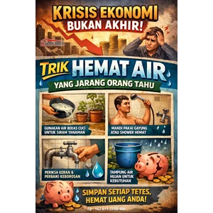 Krisis Ekonomi Bukan Akhir: Trik Hemat Air yang Jarang Orang Tahu